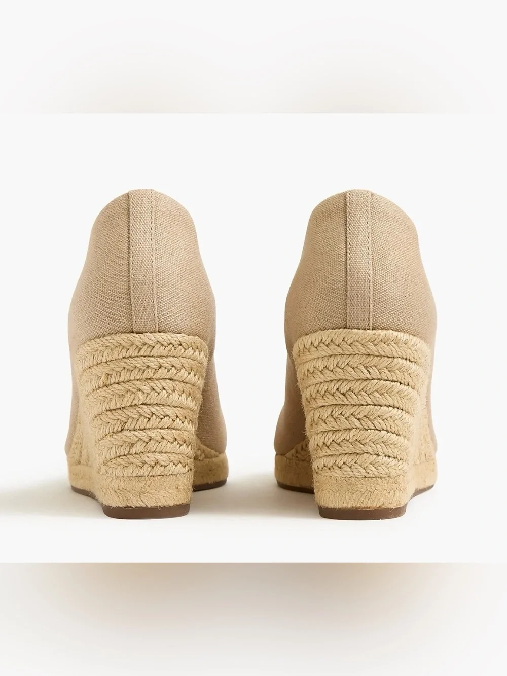 J.Crew Factory Canvas Espadrille Wedges in 